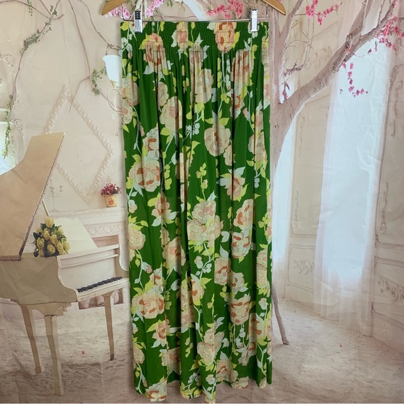 NEW Rebecca Taylor WILD PEONY MESH PULL-ON PANT - Picture 5 of 10